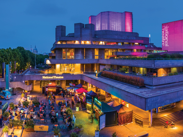 photography of the national gallery at night